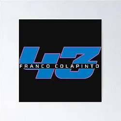Franco Colapinto F1 Number 43 Poster
