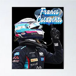 Franco Colapinto transp Poster