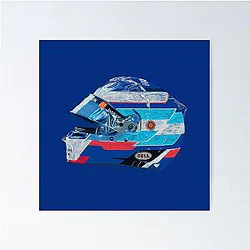 Franco Colapinto Helmet Poster