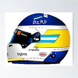Franco Colapinto Helmet Poster
