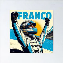 Franco Colapinto Williams F1 Poster