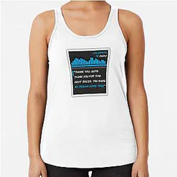 Formula One Radio, F1, Franco Colapinto, William Racerback Tank Top