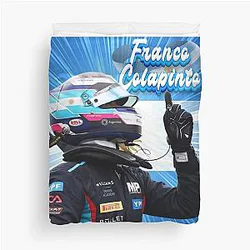 5304 Franco Colapinto Argentine Flag Duvet Cover