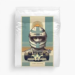 Franco Colapinto Illustration Duvet Cover