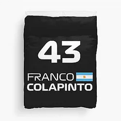43 Franco Colapinto Formula 1 Duvet Cover