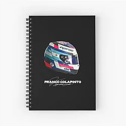 Franco Colapinto F1 2024 Helmet Notebook