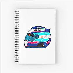 Franco Colapinto 2024 Monza Helmet Notebook