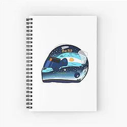 Franco Colapinto 2024 Qatar Helmet Notebook