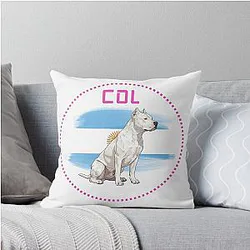 Dogs of the Formula 1 World - Franco Colapinto Argentina Throw Pillow