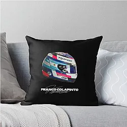 Franco Colapinto F1 2024 Helmet Throw Pillow
