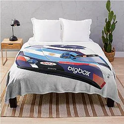 Franco Colapinto F1 Helmet Throw Blanket