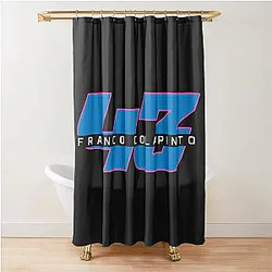 Franco Colapinto Number 43 Logo Shower Curtain