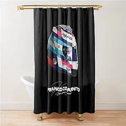 Franco Colapinto 2024 Helmet Shower Curtain