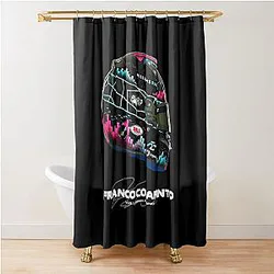 Franco Colapinto F1 2024 Helmet Shower Curtain