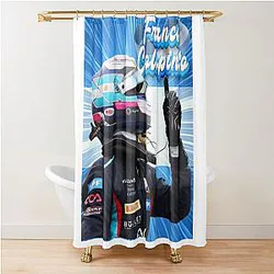 5304 Franco Colapinto Argentine flag Shower Curtain