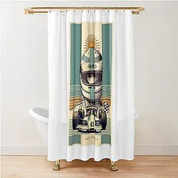 Franco Colapinto Illustration Shower Curtain