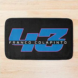 Franco Colapinto F1 Number 43 Logo Bath Mat