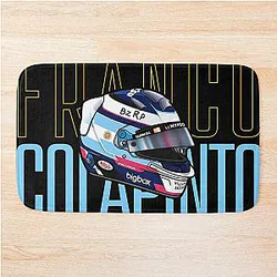 Franco Colapinto F1 Formula One Shirt Bath Mat