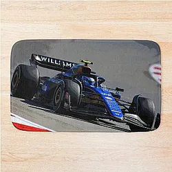 Franco Colapinto racing his 2024 F1 race car