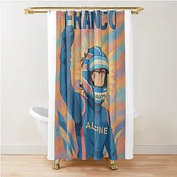 Franco Colapinto Alpine F1 Shower Curtain
