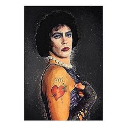 Frank N Furter - Rocky Horror Art Print - Cult Movie Poster - Digital Illustration - Queer Icon Wall Decoration - Bold Home Decor (7 x 10)