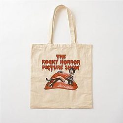 Endowed Mad Scientist Perfect The Rocky Horror Picture Show Dr Frank Furter Logo Cotton Tote Bag