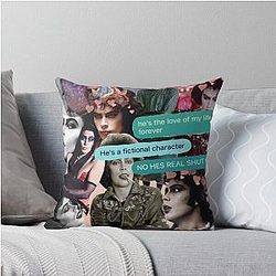 Tim Curry Frank N. Furter Collage Throw Pillow