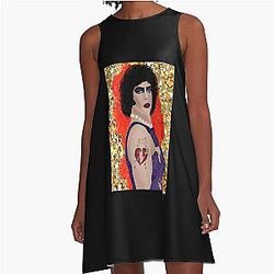 Mens Funny Dr Frank N Furter Premium Scoop Gifts For Movie Fans A Line Dress