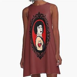Frank Franker Portrait A-Line Dress