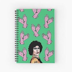 Frank Furter loves gloves Spiral Notebook