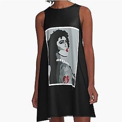 Frank Furter Rocky Horror Picture Show Art Design A-Line Dress