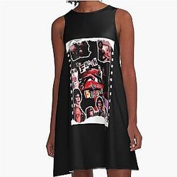 Endowed Mad Scientist The Rocky Horror Picture Show Dr. Frank Furter Premium Retro A-Line Dress