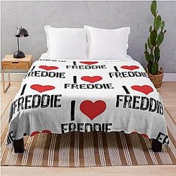 I Love Freddie Throw Blanket