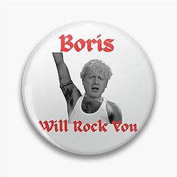 Boris Johnson as Freddie Mercury Pin