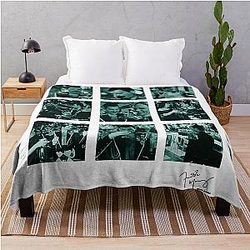 Freddie Mercury Squares Throw Blanket
