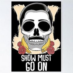 Freddie Floral Skull Poster