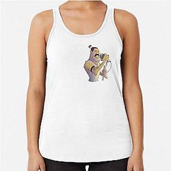 Caricature Freddie Mercury Racerback Tank