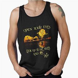 Freddie Mercury Open Your Eyes Look to the Skies and See Signature Tank Top