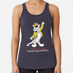 Freddie Meow Racerback Tank Top