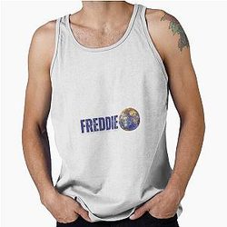 Freddie Mercury illustration with Mercury planet Tank Top