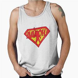 Super Freddie Distressed Tank Top