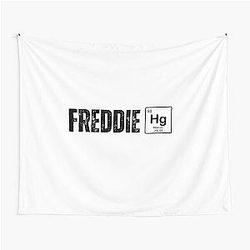 Freddie Mercury illustration with mercury element Tapestry