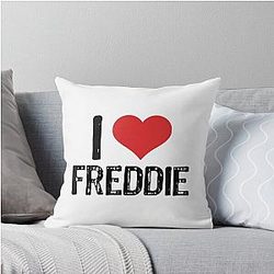 I Love Freddie Throw Pillow