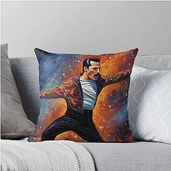 Freddie Mercury Space Throw Pillow