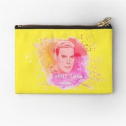 Freddie Still Love You Yellow Zipper Pouch