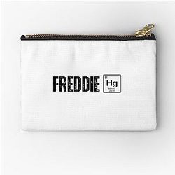 Freddie Mercury funny illustration with the Mercury element Zipper Pouch