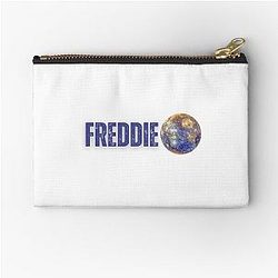 Freddie Mercury illustration with Mercury the planet Zipper Pouch