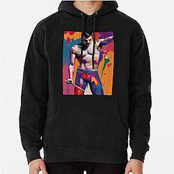 Shirtless Freddie Mercury Digital Oil Painting Pullover Hoodie