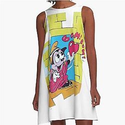 Betty Boop and Bimbo top A-Line Dress