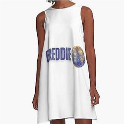 Freddie Mercury illustration with Mercury planet A-Line Dress